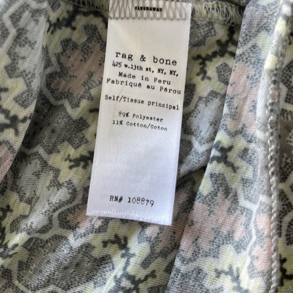 Rag & Bone semi sheer scoop neck T-shirt - xs - Picture 5 of 6